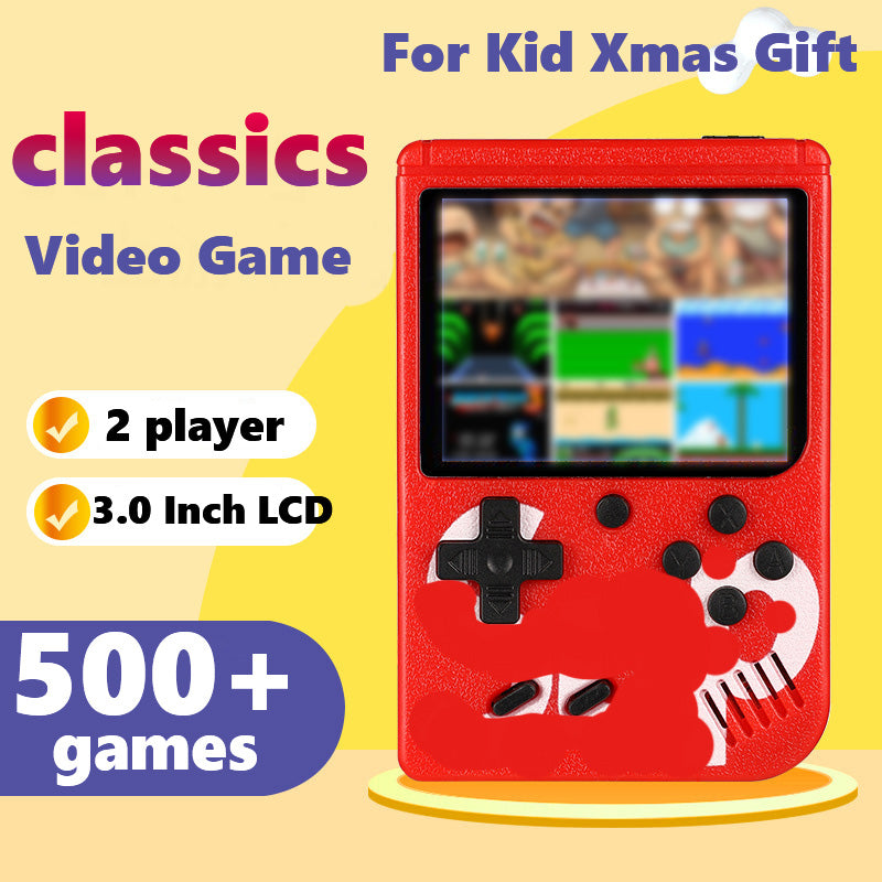 Retro Portable Mini Handheld Video Game Console 8-Bit 3.0 Inch LCD Color Kids Game Player Built-in 500 games
