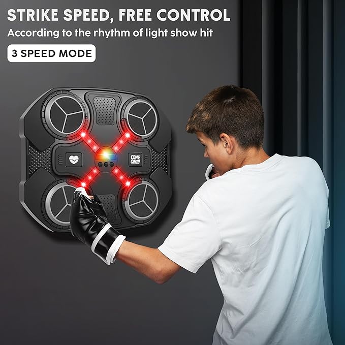 Smart Bluetooth Music Fitness Boxing Target Boxing Machine For Kids with Two Gloves