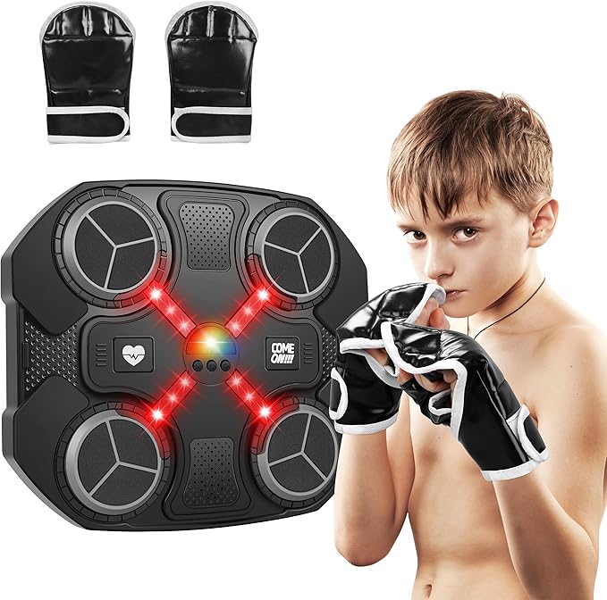 Smart Bluetooth Music Fitness Boxing Target Boxing Machine For Kids with Two Gloves