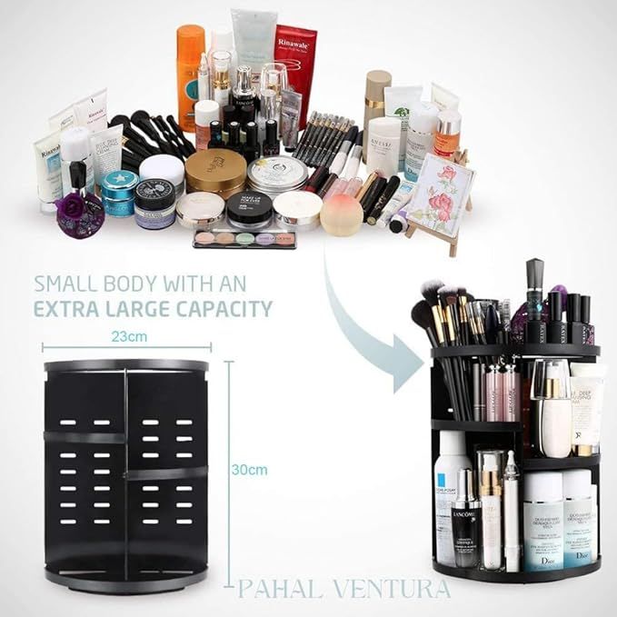 360 Degree Rotatable Makeup Storage Organizer Box