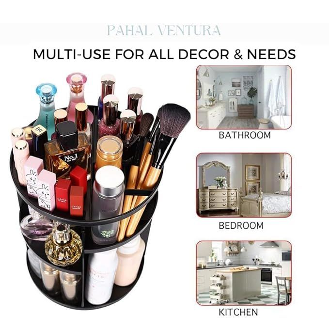 360 Degree Rotatable Makeup Storage Organizer Box