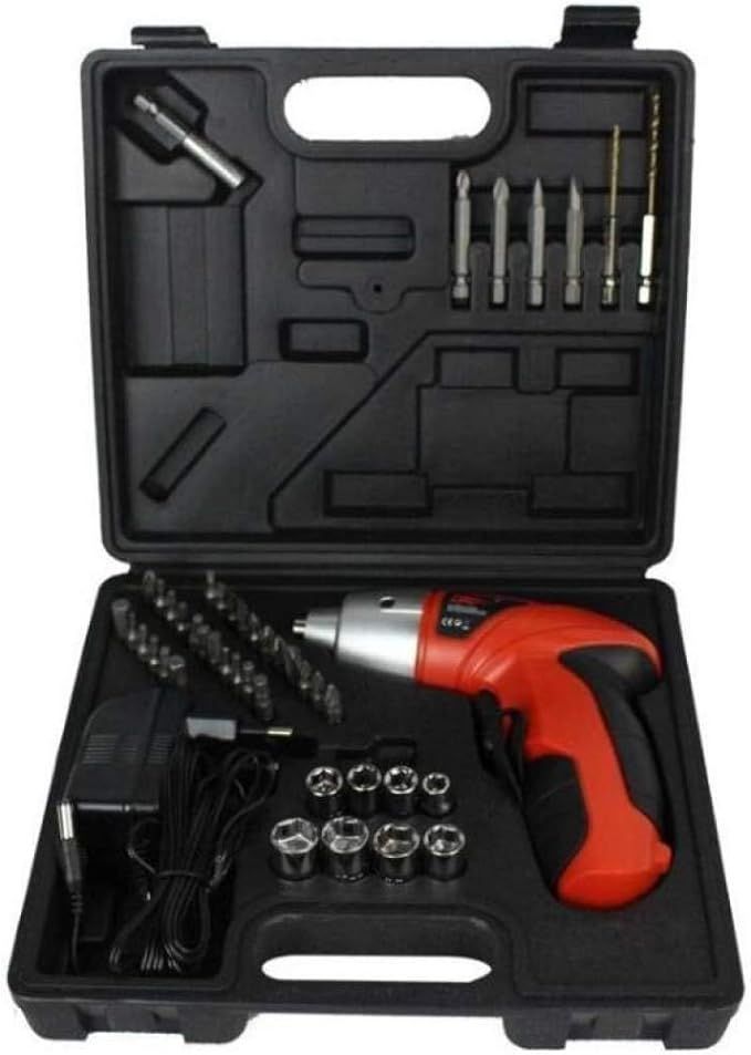 45Pcs Cordless Screwdriver With Drill