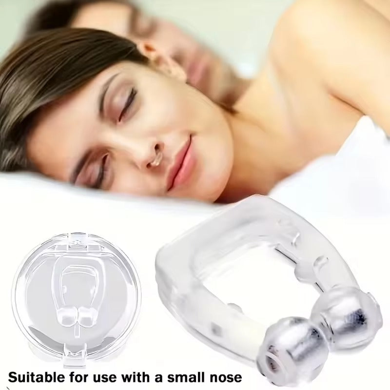 Magnetic Anti Snore Device Stop Snoring Nose Clip Easy Breathe Improve Sleeping Aid Apnea Guard Night Device With Case