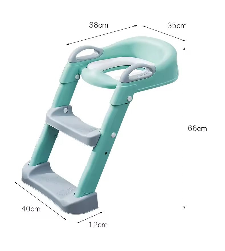 Children's Toilet Seat Stairway Baby Boys and Girls Toilet Folding Stand Step Stool Children's Step Toilet Seat Ring