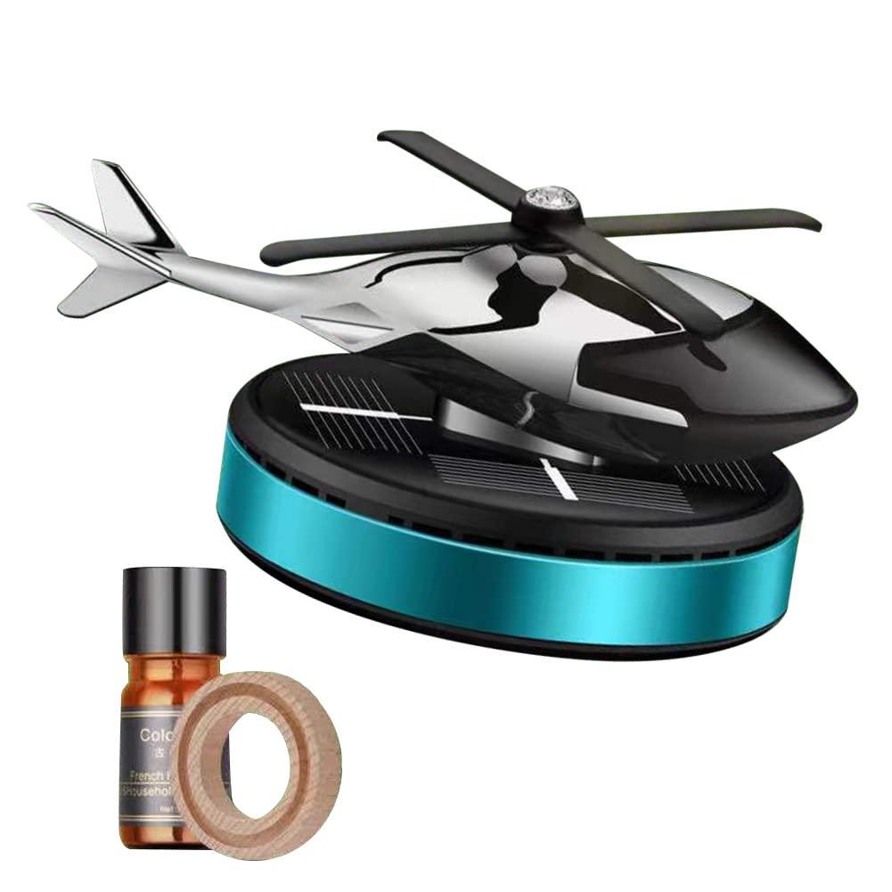 Solar-Powered Rotating Helicopter Car Dashboard Diffuser Fragrance