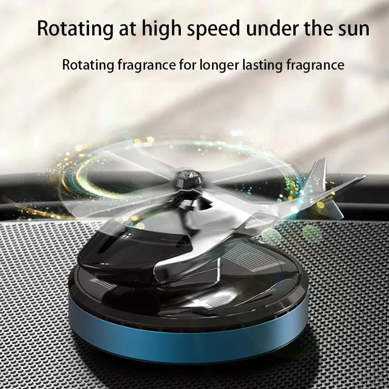 Solar-Powered Rotating Helicopter Car Dashboard Diffuser Fragrance