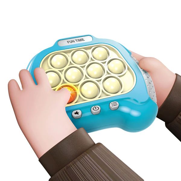 Quick Push Bubble Game Handle Toys Boys & Girls Anti-Stress Toys with LED Game Machine Relieve Stress Toys